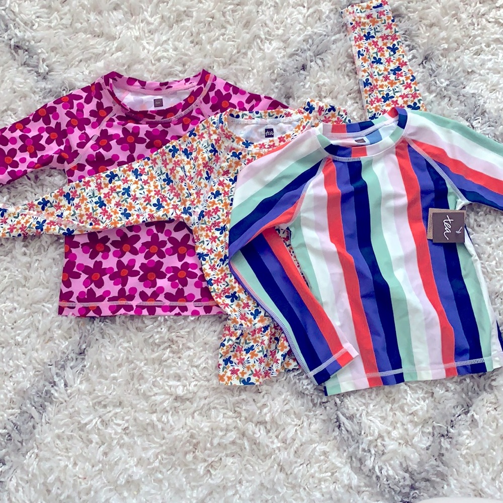 Tea Collection rash-guards, NWT
